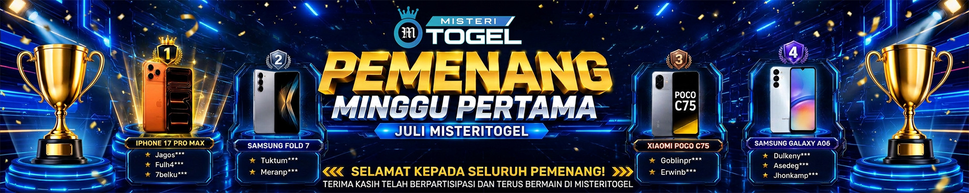 Pemenang Event Juli minggu 1